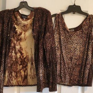 Tank top with Leopard Jacket